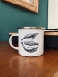 Preview: Emailletasse "Three Whales" – Leicht, maritim & nachhaltig